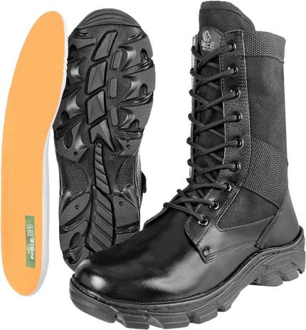 coturno force militar com ziper