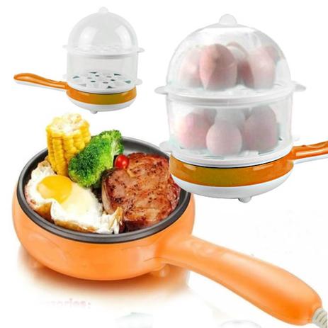 Cozedor de Ovos Duplo 110v Multifuncional Mini Frigideira Elétrica Omeleteira Omelete Milho Carne Cozinha Comida Laranja - Hnd Menor preço em Cozedor de Ovos Duplo 110v Multifuncional Mini Frigideira Elétrica Omeleteira Omelete Milho Carne Cozinha Comida Laranja - Hnd