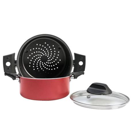 Cozi Vapore 16 cm 1,45 Litros Antiaderente Cereja - Brinox - Not defined é boa?