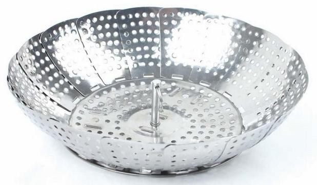 Cozi Vapore Dobravel 20 cm Inox - Gedex Menor preço em Cozi Vapore Dobravel 20 cm Inox - Gedex