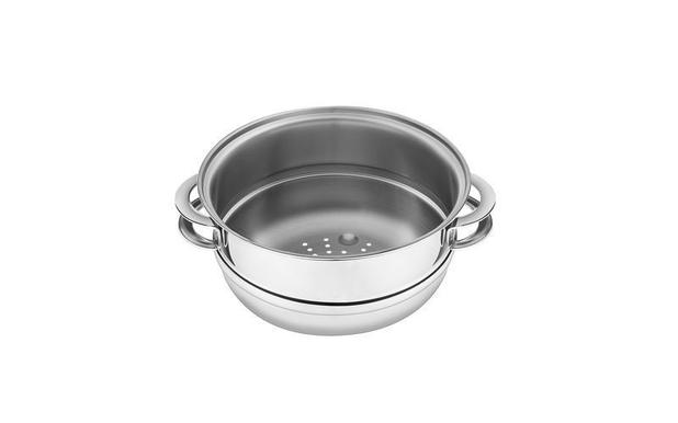 Cozi-Vapore em Aço Inox Com Alças 20 cm 3,1 Litros Tramontina Solar 62510/201 Menor preço em Cozi-Vapore em Aço Inox Com Alças 20 cm 3,1 Litros Tramontina Solar 62510/201