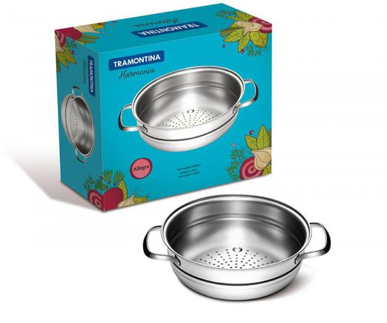 Cozi Vapore Inox 20cm Allegra Tramontina 62660200 Menor preço em Cozi Vapore Inox 20cm Allegra Tramontina 62660200