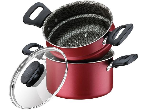 Cozi Vapore Tramontina Antiaderente 16cm 1,4L - com Tampa Loreto Menor preço em Cozi Vapore Tramontina Antiaderente 16cm 1,4L - com Tampa Loreto