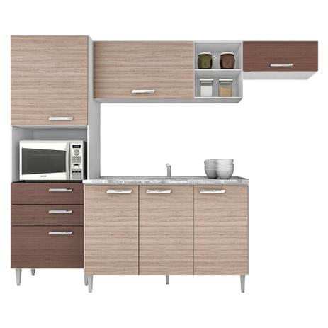 Cozinha 04 Peças Natália 05 Portas E 03 Gavetas Com Balcão Para Cuba - Poquema Menor preço em Cozinha 04 Peças Natália 05 Portas E 03 Gavetas Com Balcão Para Cuba - Poquema