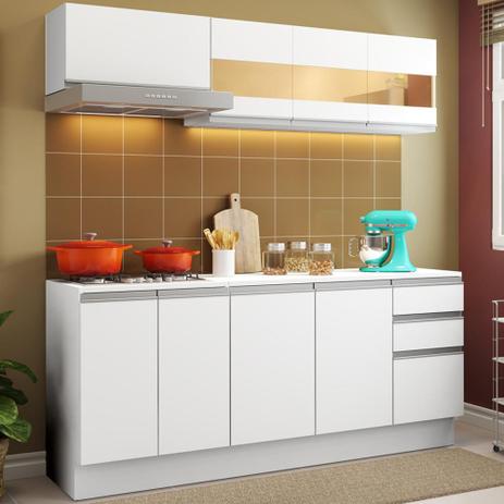 Cozinha Compacta 100% MDF Madesa Smart 180 cm Modulada Com Balcão e Tampo Menor preço em Cozinha Compacta 100% MDF Madesa Smart 180 cm Modulada Com Balcão e Tampo