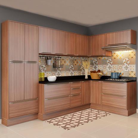 Cozinha Compacta 16 Portas Com Rodapé 5462r Nogueira/Malt - Multimóveis é ruim? Cozinha Compacta 16 Portas Com Rodapé 5462r Nogueira/Malt - Multimóveis é boa?