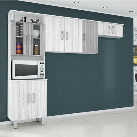 Cozinha Compacta 3 Peças 9 Portas Suiça Poliman Branco / Platino / Cinza é ruim? Cozinha Compacta 3 Peças 9 Portas Suiça Poliman Branco / Platino / Cinza é boa?