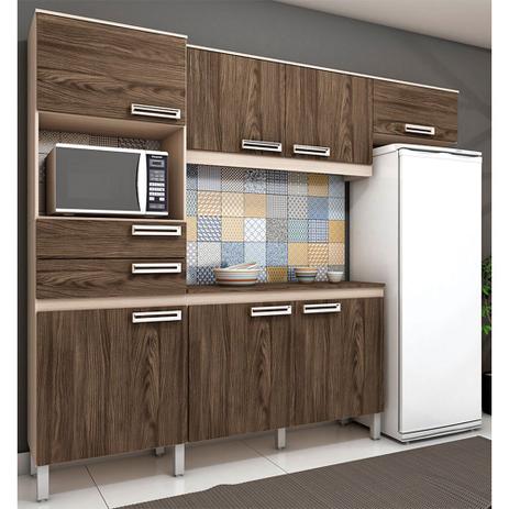 Menor preço em Cozinha Compacta Brizz B107 com 7 Portas 2 Gavetas - Henn
