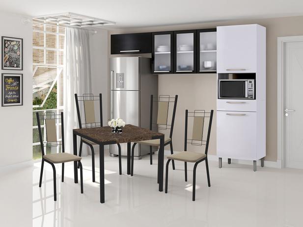 Cozinha Compacta Itatiaia Dandara - com Nicho para Micro-ondas 6 Portas 1 Gaveta