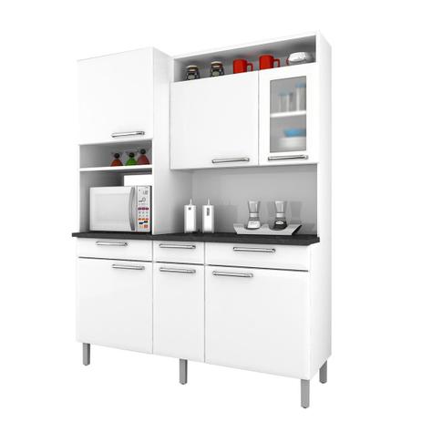 Cozinha Compacta Itatiaia I31VG3-155 Regina 6 Portas Branca Neve - Itatiaia móveis Menor preço em Cozinha Compacta Itatiaia I31VG3-155 Regina 6 Portas Branca Neve - Itatiaia móveis