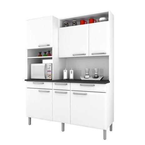 Cozinha Compacta Itatiaia I3G3-155 Regina 6 Portas Branca Neve - Itatiaia Móveis Menor preço em Cozinha Compacta Itatiaia I3G3-155 Regina 6 Portas Branca Neve - Itatiaia Móveis