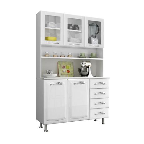 Cozinha Compacta Itatiaia I3VG4-120 Premium 5 Portas Aço Branca - Itatiaia móveis Menor preço em Cozinha Compacta Itatiaia I3VG4-120 Premium 5 Portas Aço Branca - Itatiaia móveis