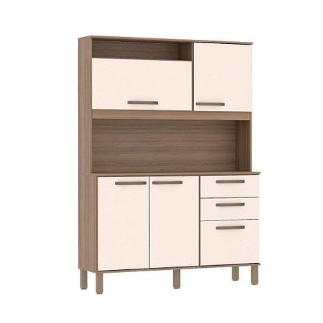 Cozinha Compacta Luciane 5 Portas 2 Gavetas com Nicho123198 Menor preço em Cozinha Compacta Luciane 5 Portas 2 Gavetas com Nicho123198