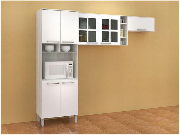 Cozinha Compacta Luciane Smart Bia - 7 Portas Menor preço em Cozinha Compacta Luciane Smart Bia - 7 Portas