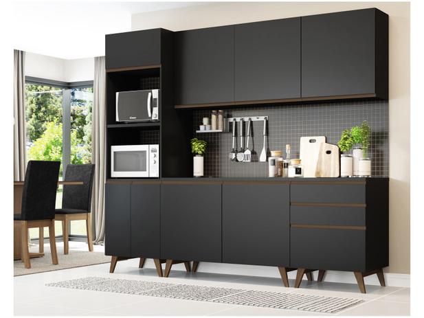 Cozinha Compacta Madesa Reims com Balcão - 8 Portas 3 Gavetas Menor preço em Cozinha Compacta Madesa Reims com Balcão - 8 Portas 3 Gavetas