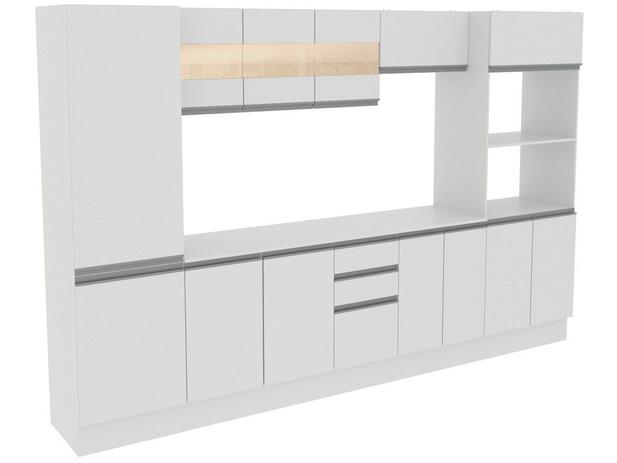 Cozinha Compacta Madesa Smart G200740909 - com Balcão 14 Portas 2 Gavetas 100% MDF Menor preço em Cozinha Compacta Madesa Smart G200740909 - com Balcão 14 Portas 2 Gavetas 100% MDF