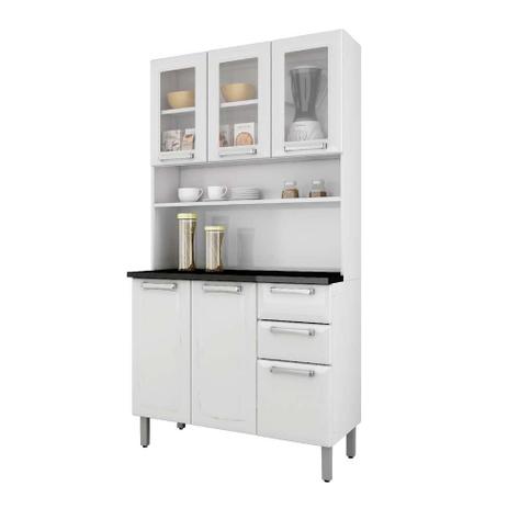 Cozinha Compacta Regina l 6 PT 2 GV Branca 105 cm - Itatiaia Menor preço em Cozinha Compacta Regina l 6 PT 2 GV Branca 105 cm - Itatiaia