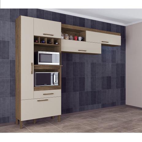 Cozinha Compacta sem Balcão 5 Portas Nápoles Atualle Menor preço em Cozinha Compacta sem Balcão 5 Portas Nápoles Atualle