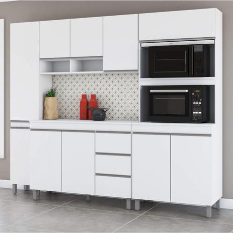 Cozinha Compacta Torre Quente Duplo 10 Portas 3 Gavetas 4 Peças Michy Siena Móveis é boa?