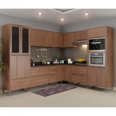 Cozinha Completa 10 Módulos 19 Portas Calábria Multimóveis Nogueira é boa?