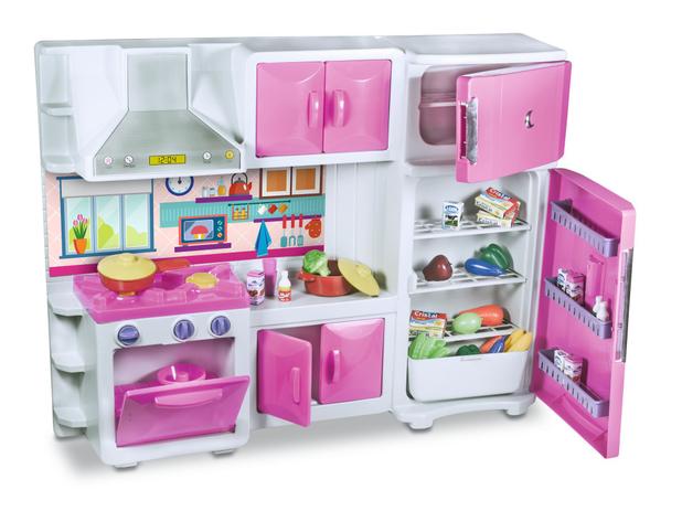 Cozinha Completa Com Geladeira + Fogao + Acessorios - Infantil - 82 cm - Passabem Menor preço em Cozinha Completa Com Geladeira + Fogao + Acessorios - Infantil - 82 cm - Passabem