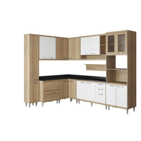 Cozinha Completa com Tampo 10 Peças Sicília Multimóveis Argila Acetinado/Branco Acetinado é boa?