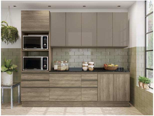 Cozinha Completa Kappesberg Maxxi 5 peças c Balcão - Nicho para Micro-ondas 9 Portas 7 Gavetas Menor preço em Cozinha Completa Kappesberg Maxxi 5 peças c Balcão - Nicho para Micro-ondas 9 Portas 7 Gavetas