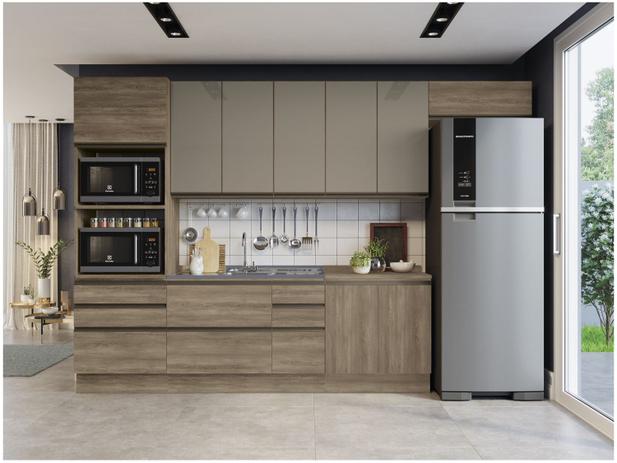 Cozinha Completa Kappesberg Maxxi 6 peças c Balcão - Nicho para Micro-ondas 10 Portas 7 Gavetas Menor preço em Cozinha Completa Kappesberg Maxxi 6 peças c Balcão - Nicho para Micro-ondas 10 Portas 7 Gavetas