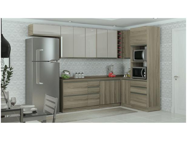 Cozinha Completa Kappesberg Maxxi CB389 - com Balcão Nicho para Forno ou Micro-ondas Menor preço em Cozinha Completa Kappesberg Maxxi CB389 - com Balcão Nicho para Forno ou Micro-ondas
