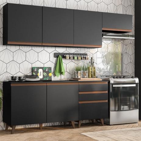 Cozinha Completa Madesa Reims 250002 com Armário e Balcão - Preto é boa?