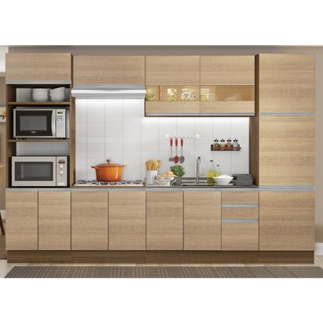 Menor preço em Cozinha Completa Madesa Roma 3 Gavetas 13 Portas (Sem Tampo e Pia)