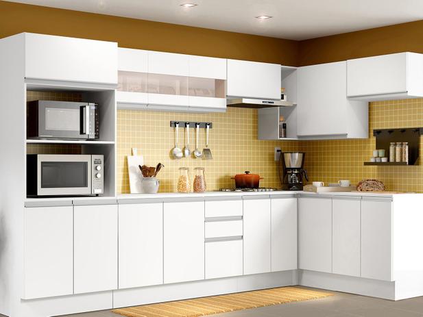 Cozinha Completa Madesa Smart G201729 com Balcão - Nicho para Forno/Micro-ondas 17 Portas 2 Gavetas Menor preço em Cozinha Completa Madesa Smart G201729 com Balcão - Nicho para Forno/Micro-ondas 17 Portas 2 Gavetas