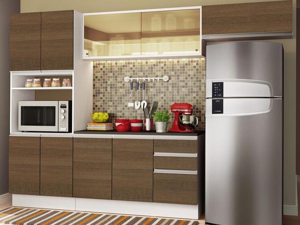 Cozinha Completa Madesa Smart Plus GRGM270002 - com Balcão 10 Portas Menor preço em Cozinha Completa Madesa Smart Plus GRGM270002 - com Balcão 10 Portas