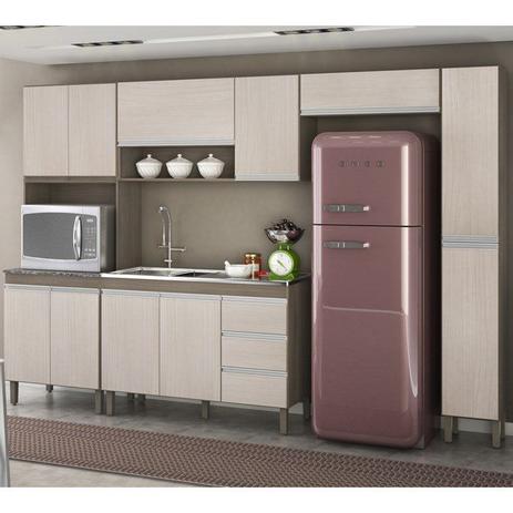 Cozinha Completa Modulada Malbec Avelã 05 Peças 7500 PT Móveis Menor preço em Cozinha Completa Modulada Malbec Avelã 05 Peças 7500 PT Móveis