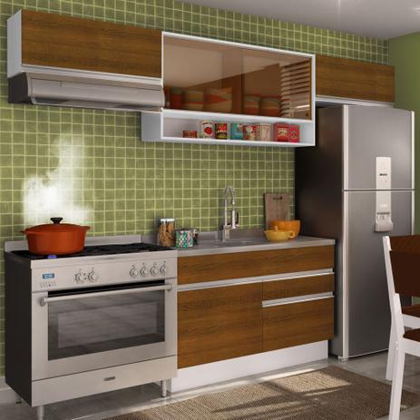 Cozinha Completa Planejada 4 peças Marina Glamy Madesa Menor preço em Cozinha Completa Planejada 4 peças Marina Glamy Madesa