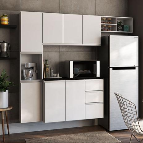 Cozinha Completa Poliman Móveis Laura - com Balcão 8 Portas 2 Gavetas - Branco é ruim? Cozinha Completa Poliman Móveis Laura - com Balcão 8 Portas 2 Gavetas - Branco é boa?