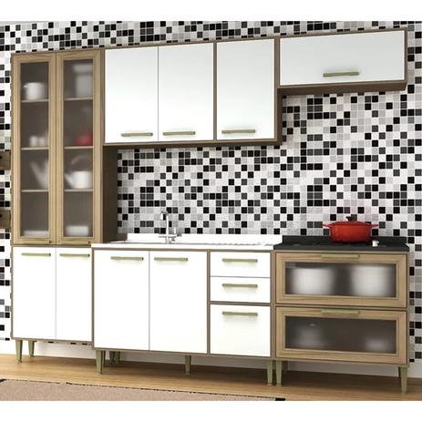 Cozinha Completa Vitoria 5 Peças CV006 Avela Branco Hecol Menor preço em Cozinha Completa Vitoria 5 Peças CV006 Avela Branco Hecol