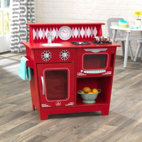 Cozinha Infantil Clássica Vermelha KidKraft - Kid kraft Menor preço em Cozinha Infantil Clássica Vermelha KidKraft - Kid kraft