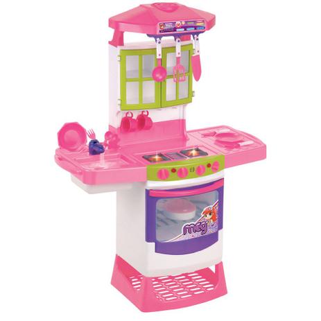 Cozinha infantil de brinquedo com fogão e acessórios - Magic Toys Menor preço em Cozinha infantil de brinquedo com fogão e acessórios - Magic Toys