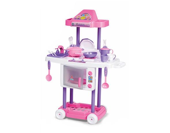 Cozinha Infantil Riva Chef Rosa Completa Calesita é boa?
