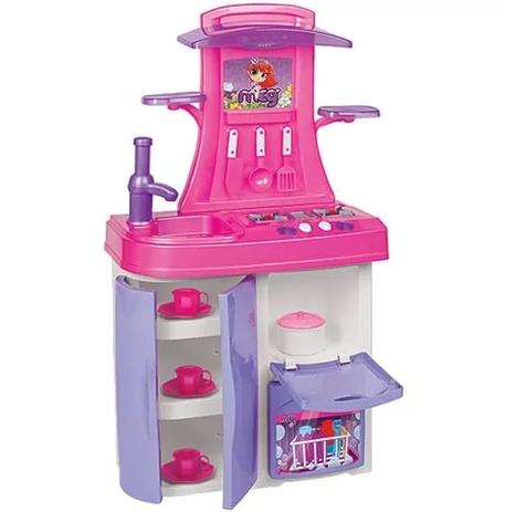 Cozinha infantil versátil rosa 8032 magic toys Menor preço em Cozinha infantil versátil rosa 8032 magic toys