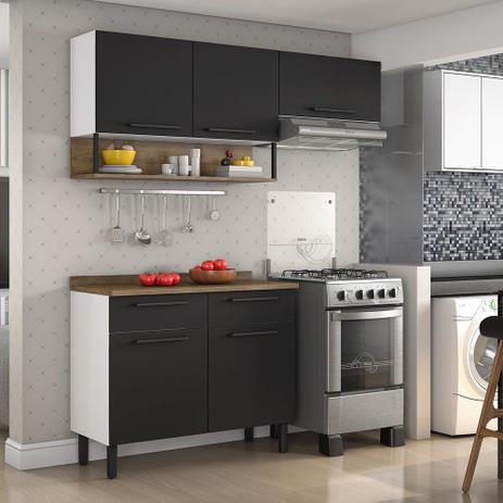 Cozinha Itatiaia Bali Compacta 2 Pecas Preto Matte Menor preço em Cozinha Itatiaia Bali Compacta 2 Pecas Preto Matte