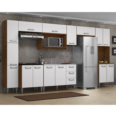Cozinha Modulada 9 Peças Milena 2713 Marrom Branco Milani Movelaria é boa?
