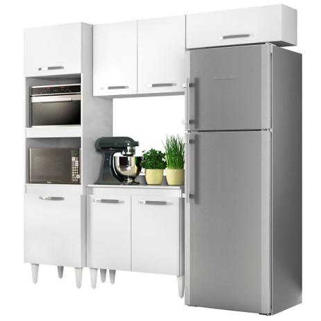 Cozinha Modulada Composição 2 com 4 Módulos - Lumil Móveis Menor preço em Cozinha Modulada Composição 2 com 4 Módulos - Lumil Móveis