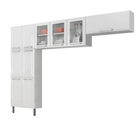 Menor preço em Cozinha Modulada Itatiaia Móveis Tarsila 3 Peças Branco Neve