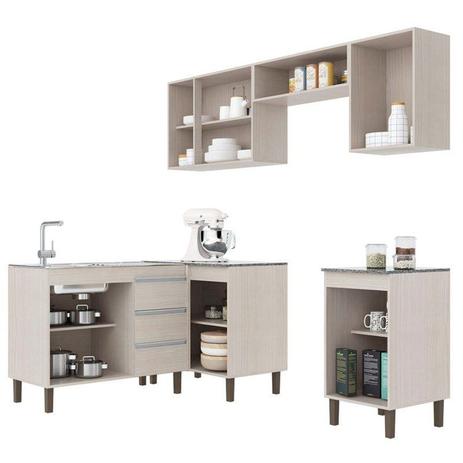 Cozinha Modulada Karen 6 Módulos 7750 Malbec/Avelã - MPdecor Menor preço em Cozinha Modulada Karen 6 Módulos 7750 Malbec/Avelã - MPdecor