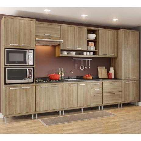 Cozinha Modulada Sicilia Argila 08 Modulos Multimoveis - Multimóveis Menor preço em Cozinha Modulada Sicilia Argila 08 Modulos Multimoveis - Multimóveis