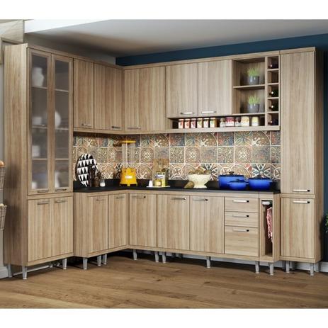 Cozinha Modulada Sicilia Argila 10 Modulos Multimoveis - Multimóveis Menor preço em Cozinha Modulada Sicilia Argila 10 Modulos Multimoveis - Multimóveis