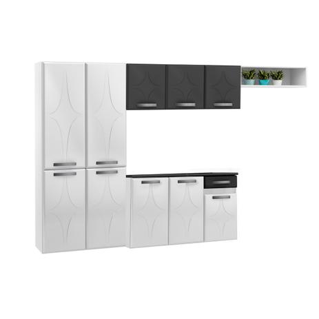 Cozinha Telasul Rubi Smart Aço 4 Peças Branco/Preto Menor preço em Cozinha Telasul Rubi Smart Aço 4 Peças Branco/Preto