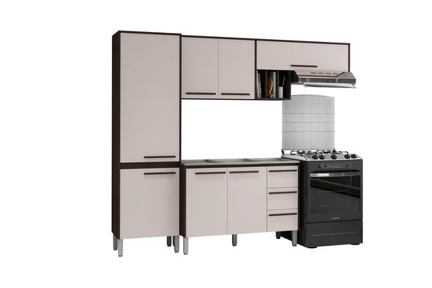 Cozinha Venice com Balcão e Tampo Ébano / Titanio - Kits Paraná é boa?